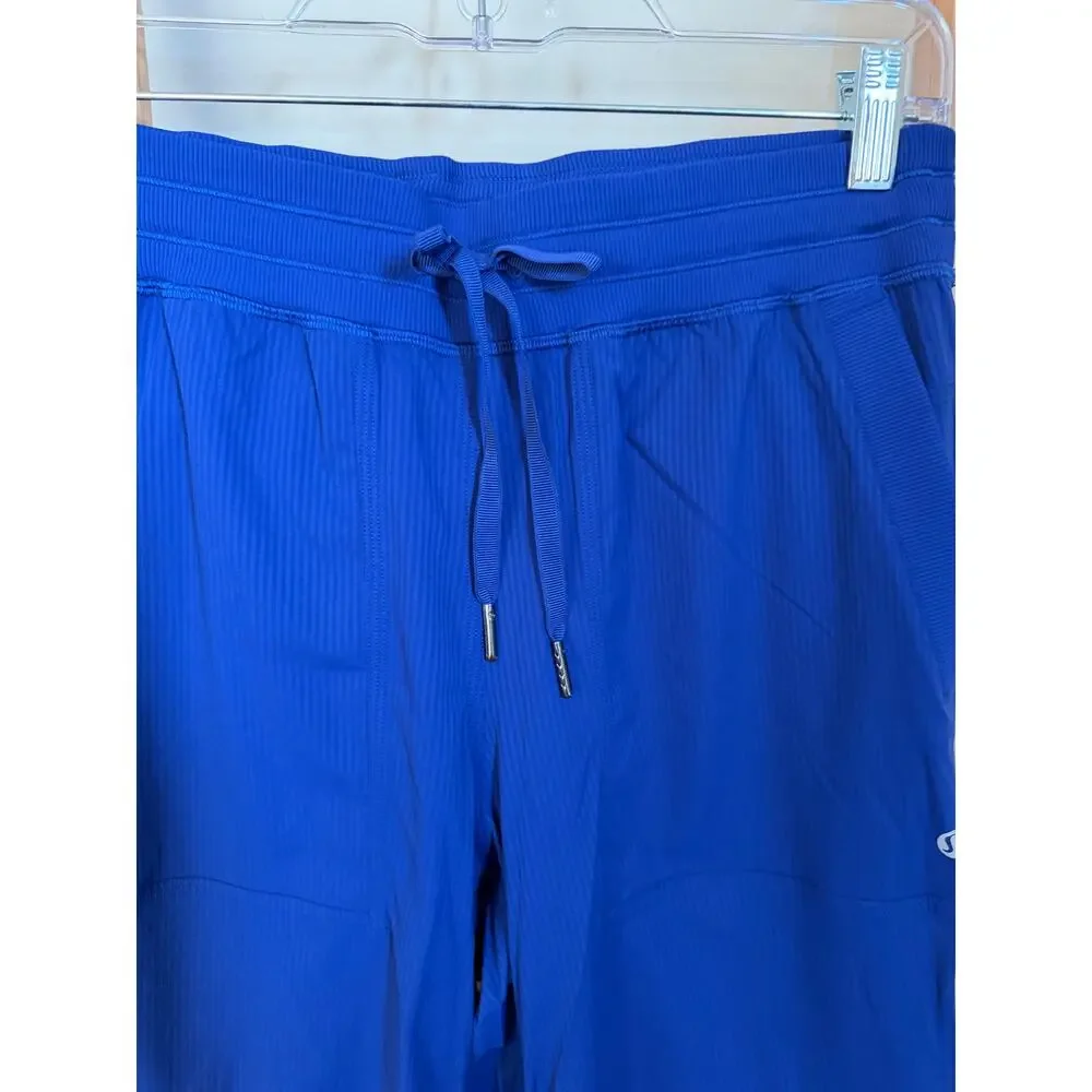 Lululemon Blue Ribbed Cargo Wide Leg Pants Size S